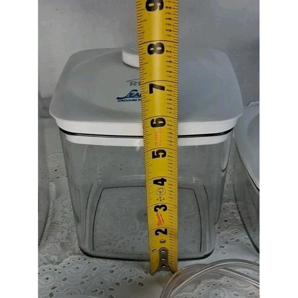 Rival Seal-A-Meal 3 Canisters 3 Lids Hose Sealer Accessory Kit Used Prepper